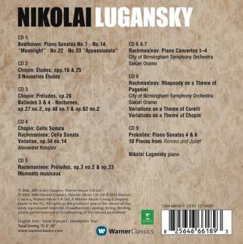 9CD/Set di cofanetti Nikolai Lugansky: Chopin, Rachmaninov, Beethoven & Prokofiev