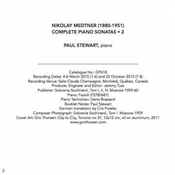 CD Nikolai Medtner: Complete Piano Sonatas · 2