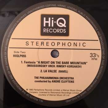 LP André Cluytens: Capriccio Espagnol / In The Steppes Of Central Asia / A Night On The Bare Mountain / La Valse