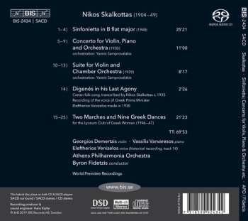 SACD Vassilis Varvaresos: Sinfonietta; Concerto For Violin, Piano And Orchestra; Etc.