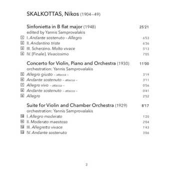 SACD Vassilis Varvaresos: Sinfonietta; Concerto For Violin, Piano And Orchestra; Etc.