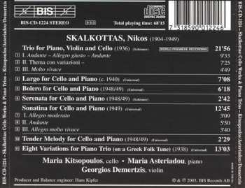 CD Nikos Skalkottas: Skalkottas - Cello Works & Piano Trios 
