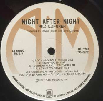 2LP Nils Lofgren: Night After Night
