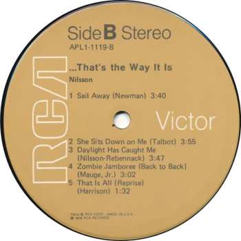 LP Harry Nilsson: ...That's The Way It Is