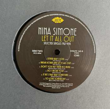 2LP Nina Simone: Let It All Out Selected Singles 1961-1978