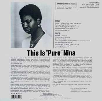 LP Nina Simone: Nina Simone And Piano !