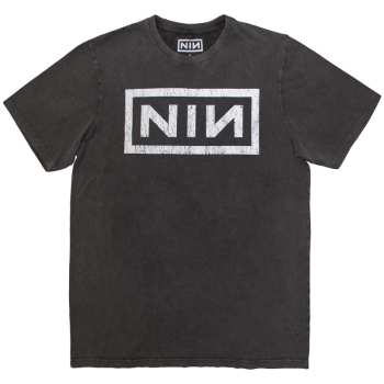 Merch Nine Inch Nails: Stone Wash Maglietta Classic Logo Nine Inch Nails