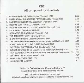 2CD Nino Rota: Centenary: 34 Rare & Unavailable Soundtracks Film Music 1933-1979 (World Premiere Edition)