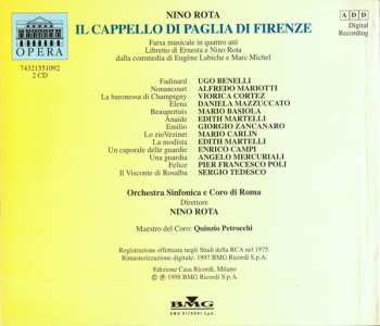 2CD/Set di cofanetti Nino Rota: Il Cappello Di Paglia Di Firenze