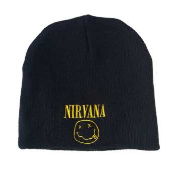 Merch Nirvana: Berretto Smiley Logo Nirvana (no Cuff)
