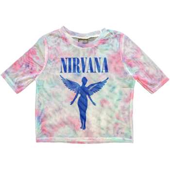 Merch Nirvana: Donne Crop Top Angelic Blue Mono
