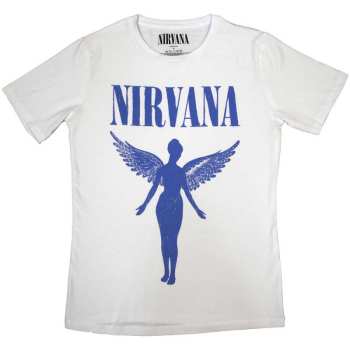 Merch Nirvana: Donne Maglietta Angelic Blue Mono