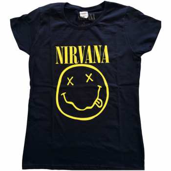 Merch Nirvana: Donne Maglietta Yellow Smiley 