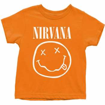 Merch Nirvana: Per bambini Toddler Maglietta White Smiley 