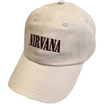 Merch Nirvana: Berretto con visiera Text Logo Nirvana In Utero