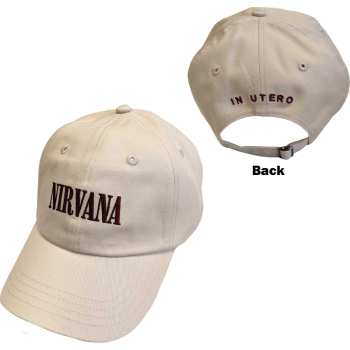Merce Nirvana: Nirvana Unisex Baseball Cap: Text Logo In Utero
