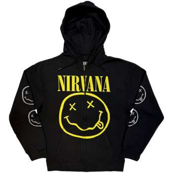 Merch Nirvana: Felpa con cerniera Yellow Happy Face