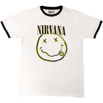 Merch Nirvana: Ringer Maglietta Double Smiley