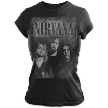 Merch Nirvana: Maglietta Donne Faded Faces
