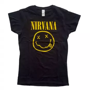 Maglietta Donne Smiley Logo Nirvana