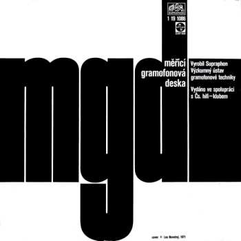 LP No Artist: Měřící Gramofonová Deska 1 (Stereofonní Kmitočtová Měřící Deska)