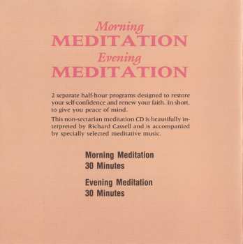 CD No Artist: Morning Meditation/Evening Meditation