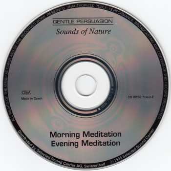 CD No Artist: Morning Meditation/Evening Meditation