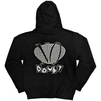 Merce No Doubt: No Doubt Unisex Zipped Hoodie: Checker Logo (back Print) (small) S