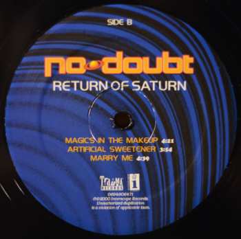 2LP No Doubt: Return Of Saturn