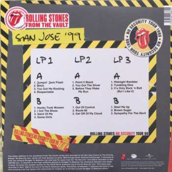 3LP The Rolling Stones: No Security. San Jose '99