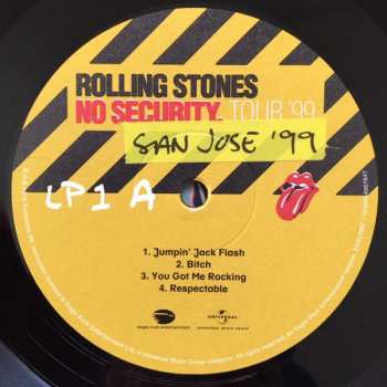 3LP The Rolling Stones: No Security. San Jose '99