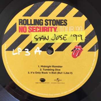3LP The Rolling Stones: No Security. San Jose '99