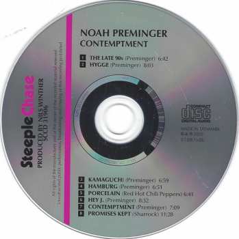 CD Noah Preminger: Contemptment