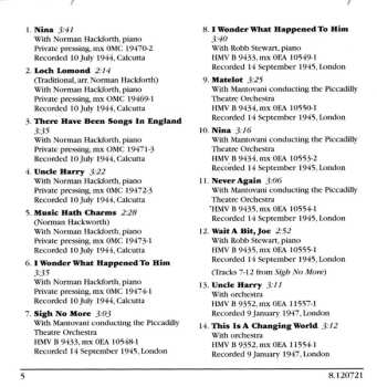 CD Noël Coward: I Wonder What Happened To Him - The Complete Recordings, Vol.4: 1944-1951