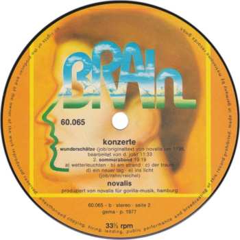 LP Novalis: Konzerte