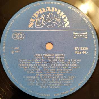 LP Miroslav Venhoda: České Vánoční Koledy / Koledy Evropských Národů