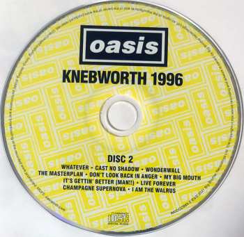 2CD/DVD Oasis: Knebworth 1996