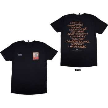 Merce Oasis: Oasis Unisex T-shirt: Definitely Maybe Aaa Setlist (back Print) (small) S