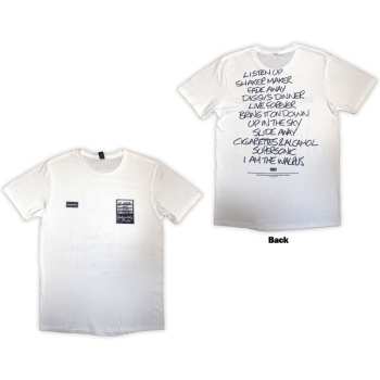 Merce Oasis: Oasis Unisex T-shirt: Definitely Maybe Aaa Setlist (back Print) (small) S