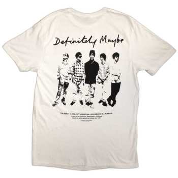 Merce Oasis: Oasis Unisex T-shirt: Definitely Maybe Promo (back Print) (small) S