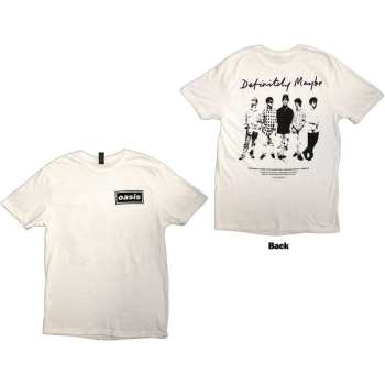 Merce Oasis: Oasis Unisex T-shirt: Definitely Maybe Promo (back Print) (small) S