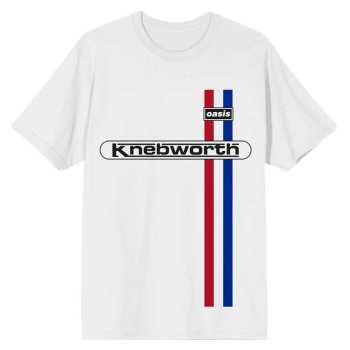 Merce Oasis: Oasis Unisex T-shirt: Knebworth Vertical Stripe (small) S