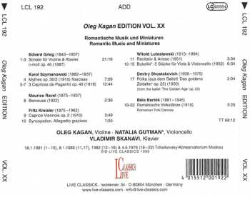 CD Oleg Kagan: Romantic Music & Miniatures