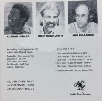 CD Oliver Jones: Speak Low-Swing Hard