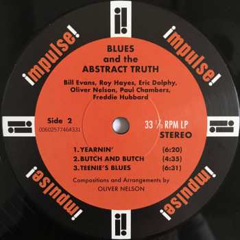 LP Oliver Nelson: The Blues and the Abstract Truth