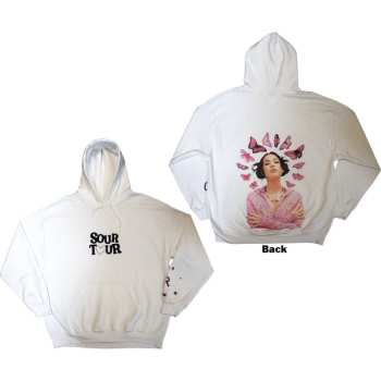 Merce Olivia Rodrigo: Olivia Rodrigo Unisex Pullover Hoodie: Butterfly Halo (back Print & Ex-tour) (small) S