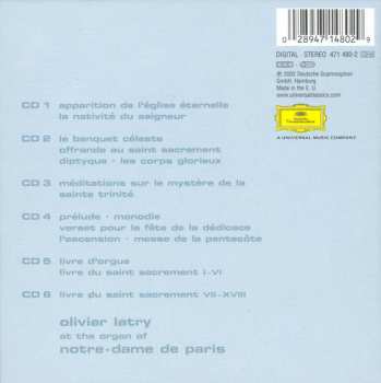 6CD/Set di cofanetti Olivier Messiaen: Complete Organ Works