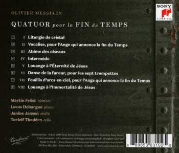 CD Janine Jansen: Messiaen: Quatuor Pour La Fin Du Temps