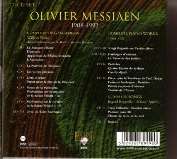 17CD/Set di cofanetti Olivier Messiaen: Organ Works · Piano Works · Songs