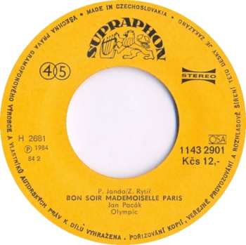 SP Bon Soir Mademoiselle Paris • Strejček Jonatán